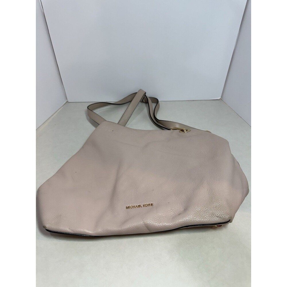 Michael Kors Soft Pink Leather Hobo Shoulder Bag Gold Hardware - Picture 1 of 6